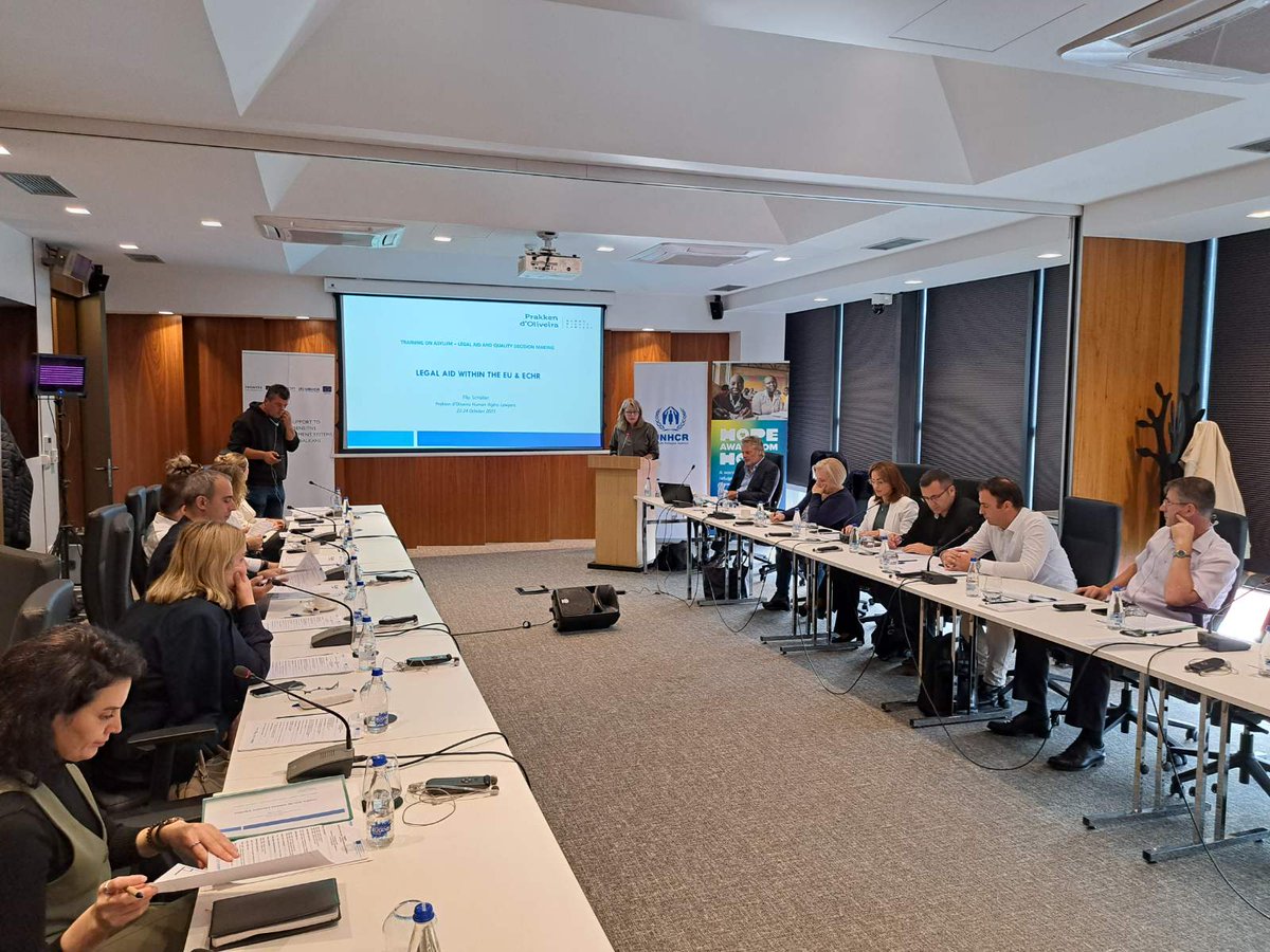 UNHCRKosovo's tweet photo. ⚙️In a dynamic 2day session, organised by @UNHCRKosovo and supported by the European Union through IPA III, we delved into key aspects:
📖EU Legal Aid&Dutch practices.
📈 Current Free Legal Aid status.
🏛️ECHR jurisdiction&Case Law.
🤝Roles in asylum claims.
#psmm3 #WithRefugees https://t.co/Xgsqvd4YR0