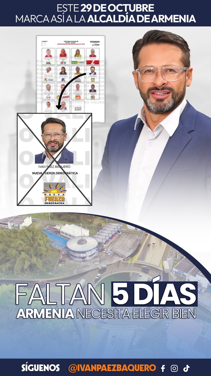 IvanPaezBaquero's tweet image. Participa de la fiesta democrática este próximo 29 de octubre.
#ConstruyendoSoluciones 
#ConstruyendoProgreso 
#Votaciones 
#VotoPor