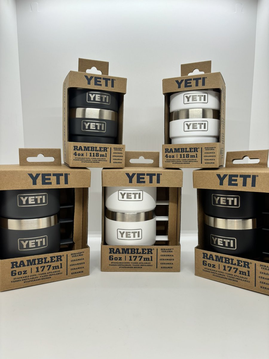 ParklandSFS's tweet photo. Come check out a couple of new Yeti products

First we have the 4 and 6 oz espresso mugs

Second are the 20 oz cocktail shakers

Lastly is the cocktail shaker lid that can transform and 20 oz into your own cocktail shaker! https://t.co/QFX5kXZNuL