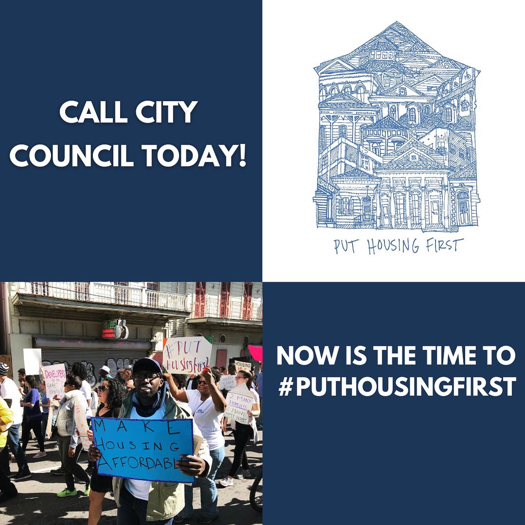 New Orleans is a city like no other because of its people. We've waited too long for housing justice. It's time to fund affordable housing for New Orleanians. Call City Council today #ForNewOrleanians
 
Contact your Councilmember here: bit.ly/3s3AWz9