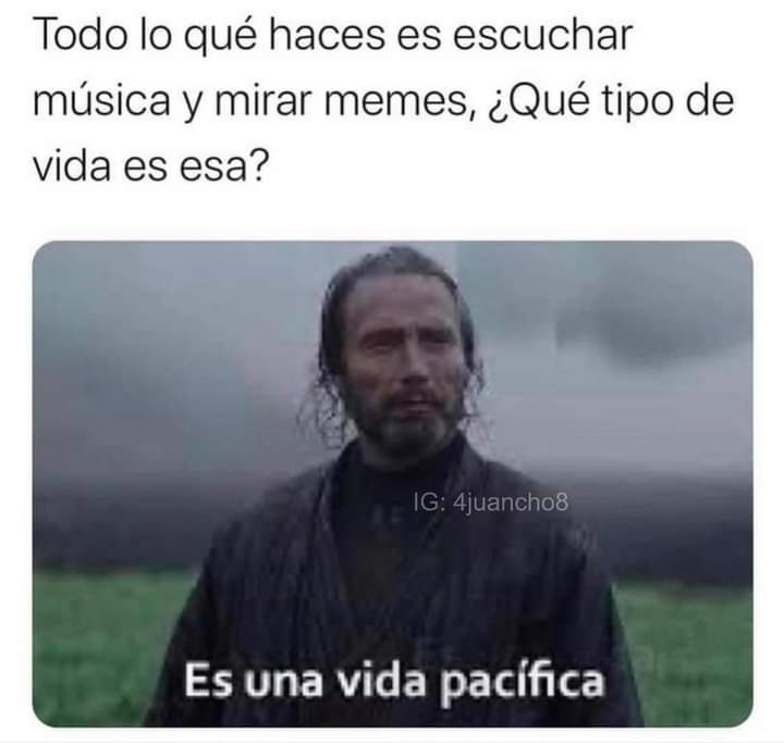 una vida de paz, una vida tranquila, una vida sin preocupaciones 😌 #meme