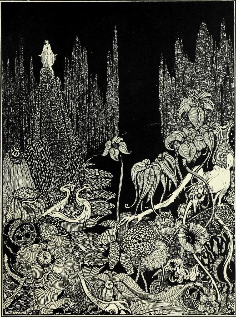 Silence ~ Harry Clarke (for Edgar A Poe)
 #ofdarkandmacabre
#31DaysofHorror