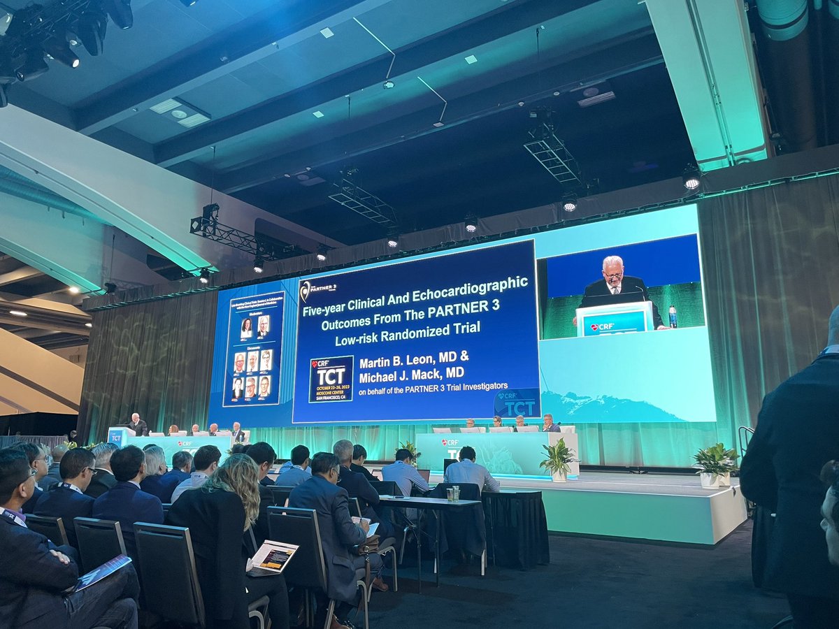 ShelleyWood2's tweet photo. Definitely some interesting findings with #PARTNER3 at 5 years. @michaelTCTMD is on the case. Stay tuned for his story on @TCTMD #TCT2023 https://t.co/xodwgweYM3
