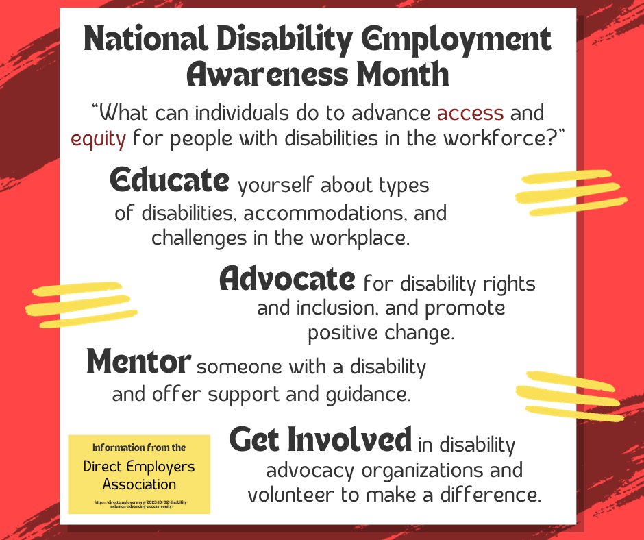RRCC_CSC's tweet photo. We're still celebrating NDEAM here at the Career Success Center!! Learn what you can do as an individual to support those with disabilities in the workplace.

For more information visit https://t.co/RxayZrymLQ
 
#ndeam #ndeam2023 #disabilityawareness #accessandequity #rrcc #csc https://t.co/m3nCcd5VnY
