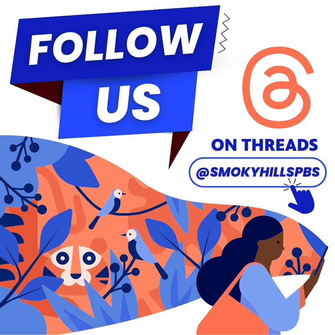 SmokyHillsPBS's tweet image. There's fun stuff happening on Threads! See you there! #SHPBS #SmokyHillsPBS #WeExist #TusedaysWithThomas