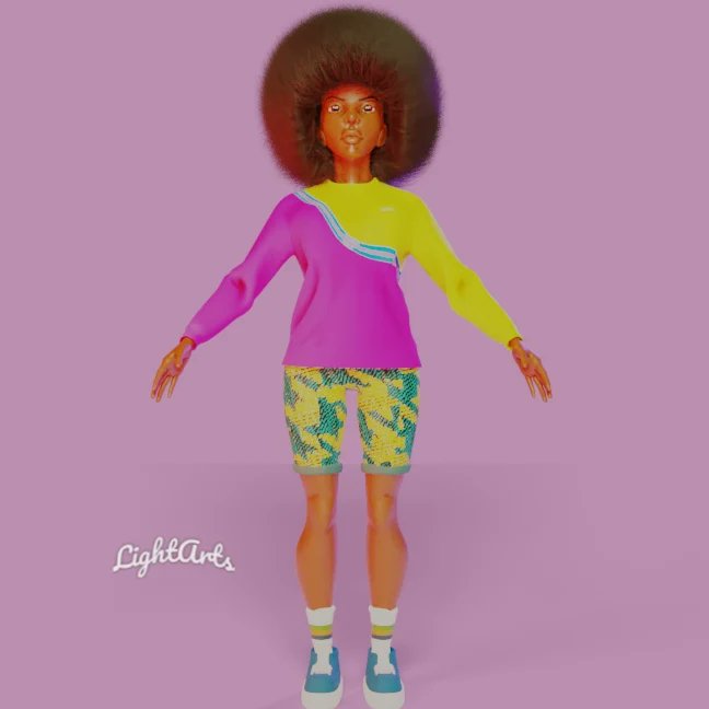 worldlightarts's tweet photo. Afro Hairstyle with blender hair particles γ½οΈ
#blender3d #charactermodeling #ambientocclusion #blendersculpt #blendersculpting #hairparticles #blenderparticles https://t.co/jHzP9WrTER