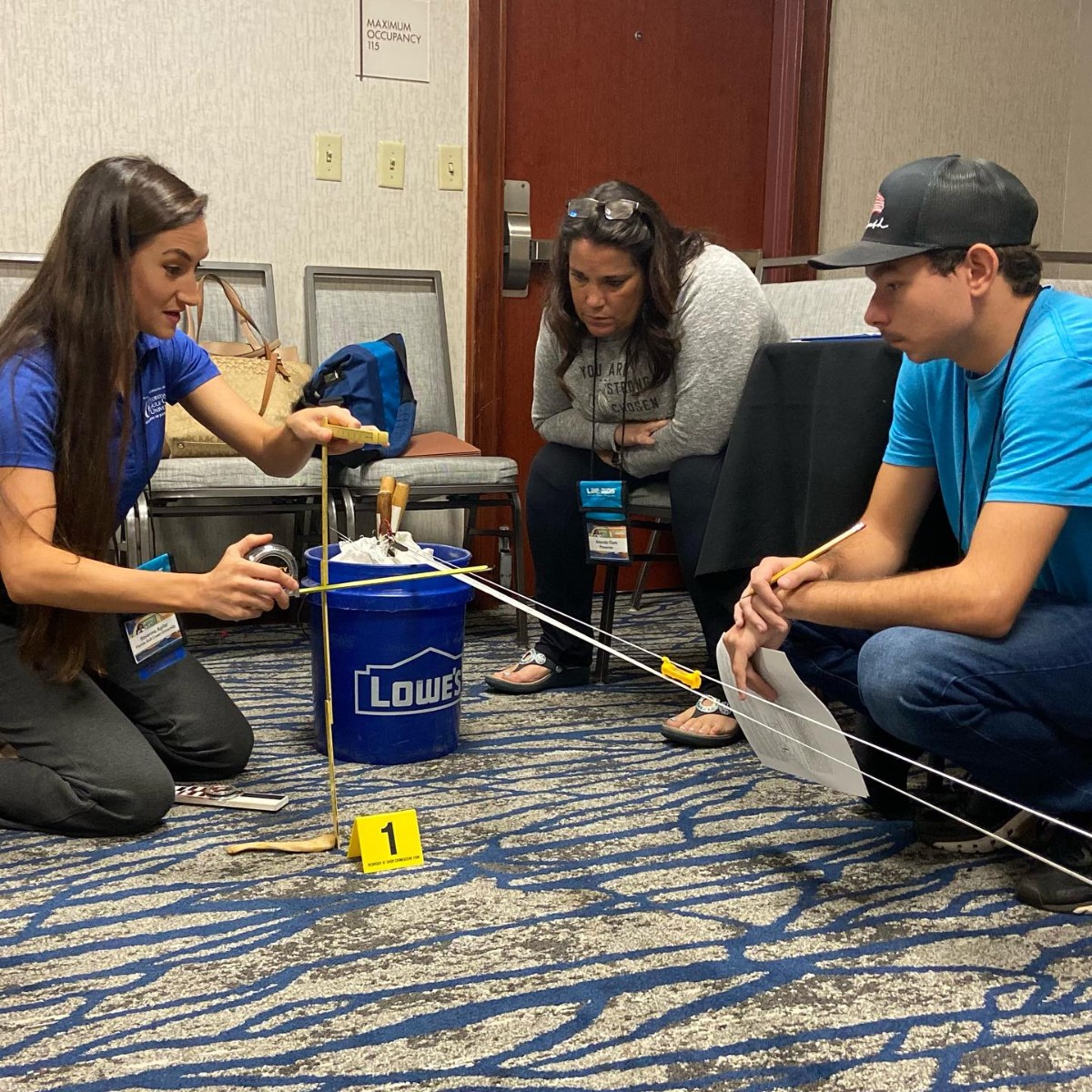 fgcu's tweet photo. The Bones of STEM - just in time for #spookyseason! 🦴👩🏽🔬 The Whitaker Center for STEM Education presented an engaging forensics crime scene at the 2023 Florida Association of Science Teachers conference. #FGCU #WingsUp #FASTConference #ForensicAnthropology https://t.co/vn23ryL7rD