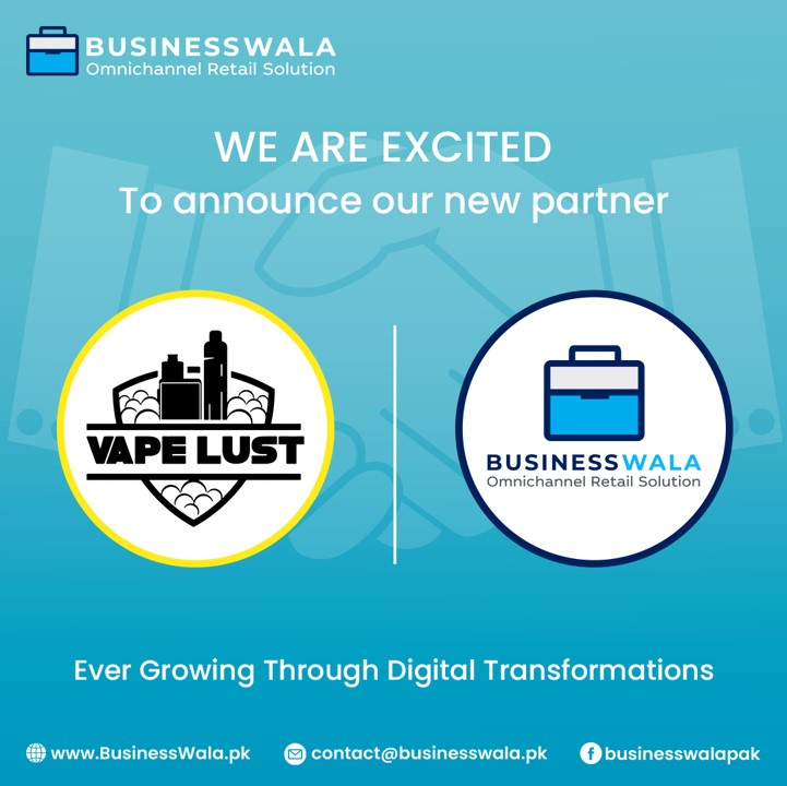 businesswalapk's tweet photo. BusinessWala's partner "Vape Lust" is now equipped with our POS system to bring digital enablement.

Register Now: https://t.co/vy1zP9hqlw

#newpartner #mobilepos #pointofsale #possoftware #omnichannelsolution #omnichannelretail #ecommercesolution https://t.co/PYoRauagMi