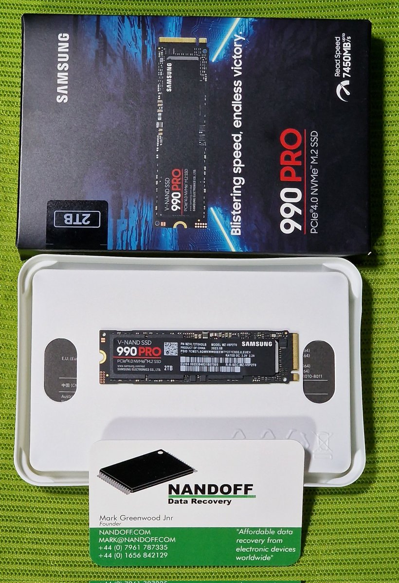 NANDOFFDR's tweet photo. Less than a week old and already in for recovery.
Not the drives fault it got dropped on a stone floor. (#naked and unprotected)
A full recovery was cloned onto a new SSD on the day of arrival.
Another #photographer's reputation saved!
#nandoff #datarecovery #photography https://t.co/lTcZoBF8HR