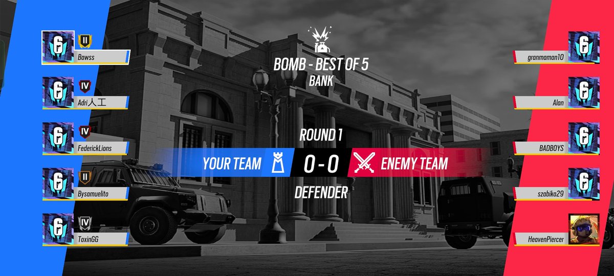 Bawss17's tweet photo. @Rainbow6Mobile This match all the avatars did not appear for any players exept one. Also before I could even play one round I got this error. https://t.co/QB7GeNjNPj
