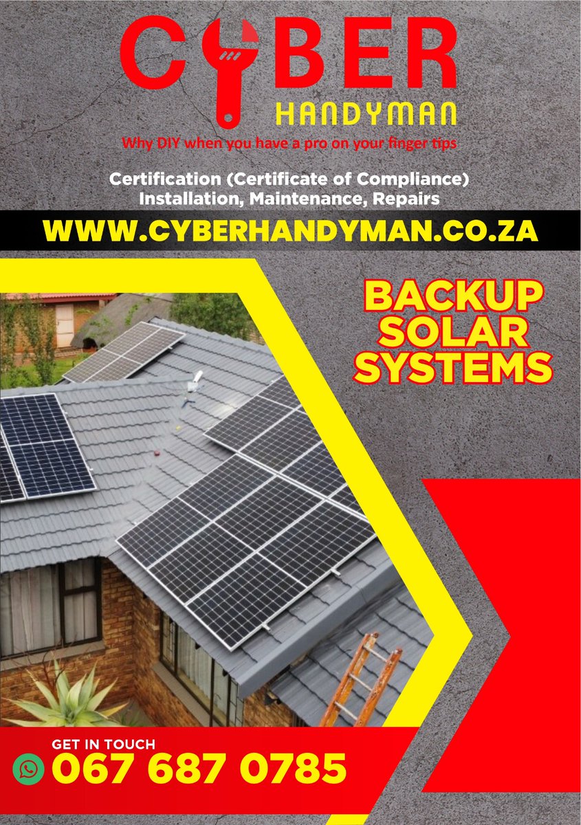 MaandaMugeri's tweet photo. Visit https://t.co/xvSFYI9HEn and request a professional handyman online. 

We have a pool of professional handyman: 
- plumber, 
- painter,
- Carpenter, 
- Tile,
- Roof specialist, 
- Gardening services, 
- Pool services,
- Paver, 
- Ceiling &amp; partitioning,
- Removal &amp; many more https://t.co/OG9S1lBnYH