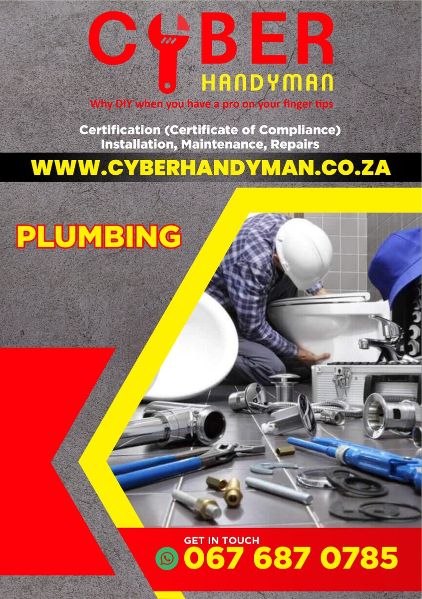 MaandaMugeri's tweet photo. Visit https://t.co/xvSFYI9HEn and request a professional handyman online. 

We have a pool of professional handyman: 
- plumber, 
- painter,
- Carpenter, 
- Tile,
- Roof specialist, 
- Gardening services, 
- Pool services,
- Paver, 
- Ceiling &amp; partitioning,
- Removal &amp; many more https://t.co/OG9S1lBnYH
