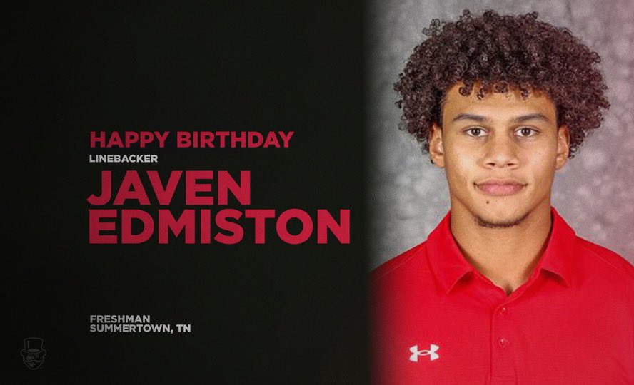 Happy Birthday to Linebacker, Javen Edmiston!! 🔥🎩👌🏽 

#BreakTheStone | #FTB