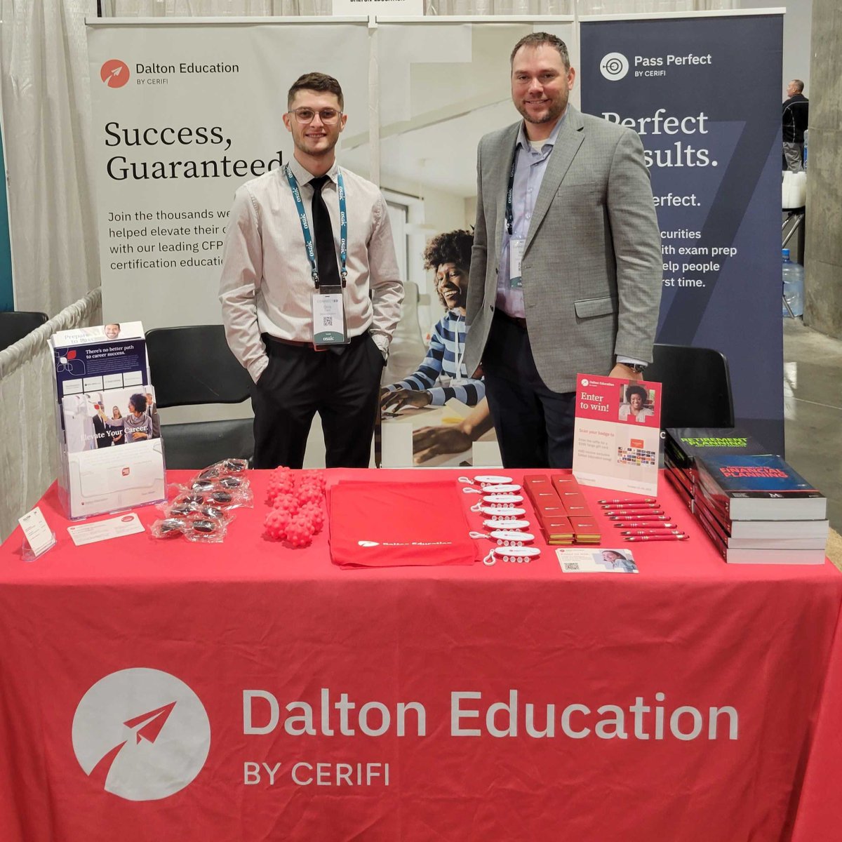 DaltonEducation's tweet photo. Are you at @osaic_inc #ConnectED23 this week?
The Dalton team would love to get ConnectED with you!
Stop by the booth to meet Chris and Mike, learn about our CFP® education solutions, score some swag, and enter to win great prizes. https://t.co/TQwZqddKlY