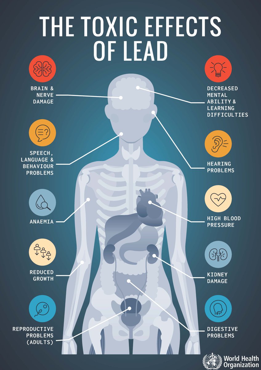 WalesTox's tweet photo. Take a look at the WHO website for more information on lead toxicity.

Edrychwch ar wefan WHO am fwy o wybodaeth am wenwyndra plwm.

https://t.co/vtdBa3rbJf

#LeadPoisoning https://t.co/1ELcciCF30