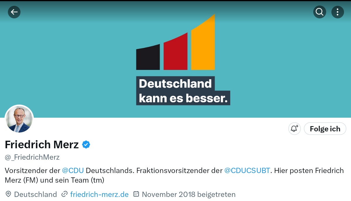 Hübsch. Das wäre ein guter Wahlslogan für die BTW2025. 👍🏻