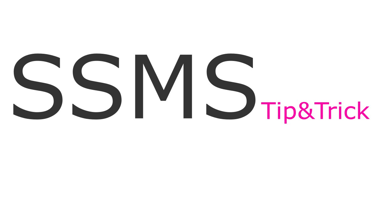 DataCrazyWorld's tweet photo. Descubre en esta 1ª entrega de la serie «SSMS Tip&amp;Trick» cómo ahorrarte escribir algo de código y un salvaguarda para las malas memorias. 😉

https://t.co/SSyc5KXh0b https://t.co/bklLff9iTO