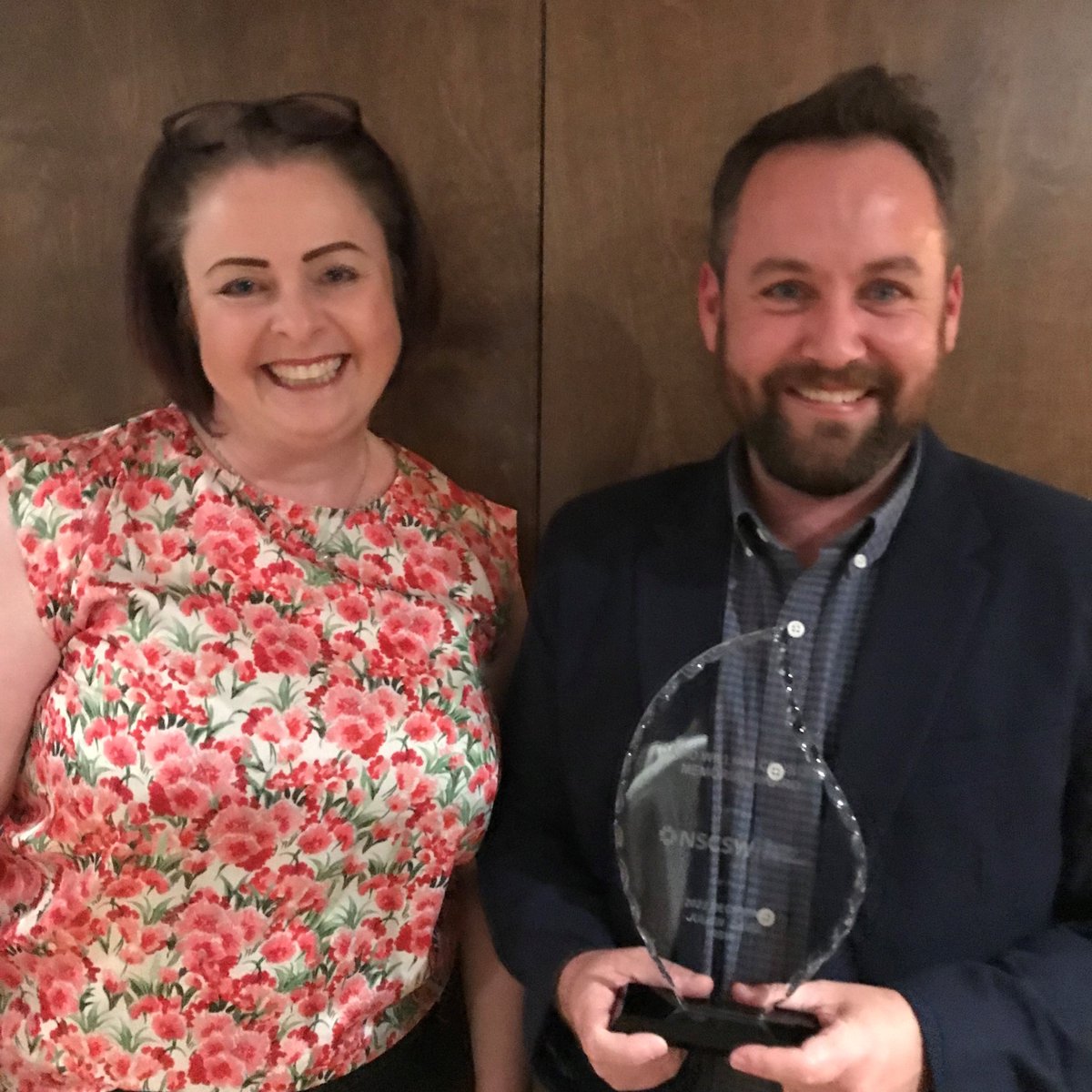 On October 13, the Nova Scotia College of Social Workers awarded Mr. Julien Davis, a social worker and Advanced Practice Lead with PCTEL, the David William Connors Memorial Award.