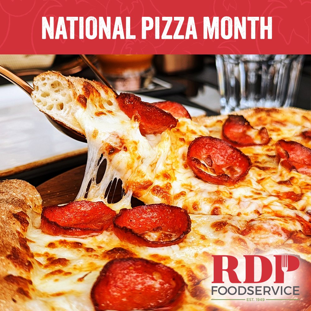 RDPFoodservice's tweet photo. There's still time left to help your customers celebrate National Pizza Month. Highlight discounts, promote specialty pizzas; even simply mentioning National Pizza Month on your website and social can drive traffic. Finish October strong and let us know if we can help. https://t.co/eBaGXl8oJv