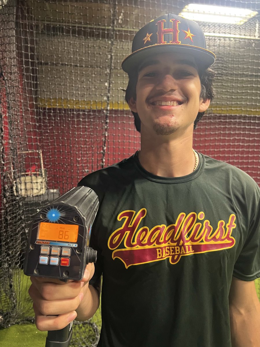 2025 Zach Lopez up to 86 mph in Academy last night!