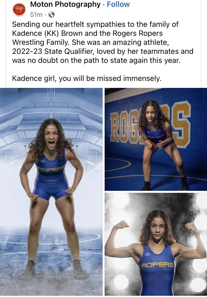 CoachSmith918's tweet image. @Kadencekbrown RIP CHAMP!