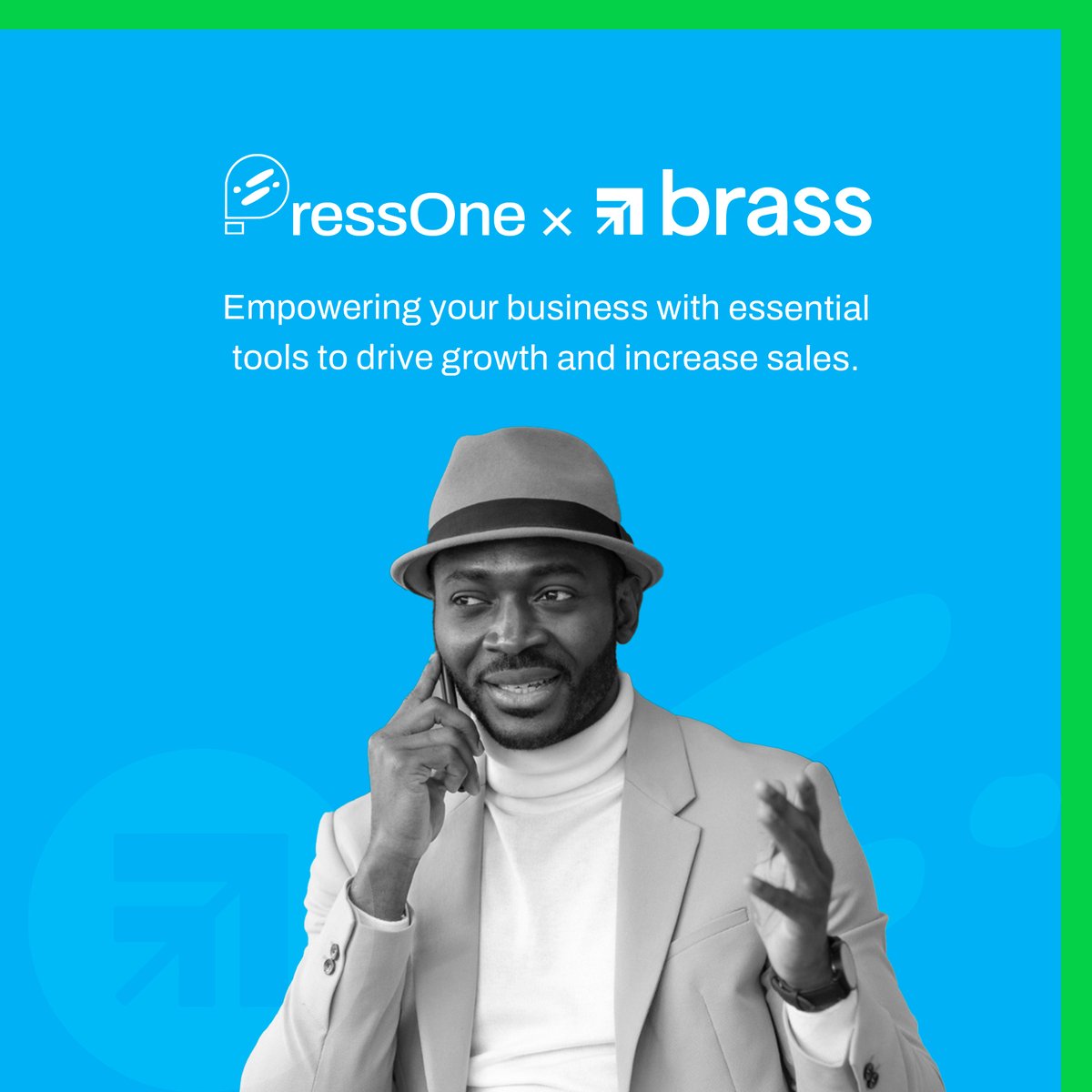 Pressone_africa's tweet photo. We're thrilled to announce our partnership with Brass, a leading financial service provider for Nigerian businesses.

#PressOne #Brass #SmallBusinessOwners #BusinessGrowth https://t.co/9rKaCQkMdS