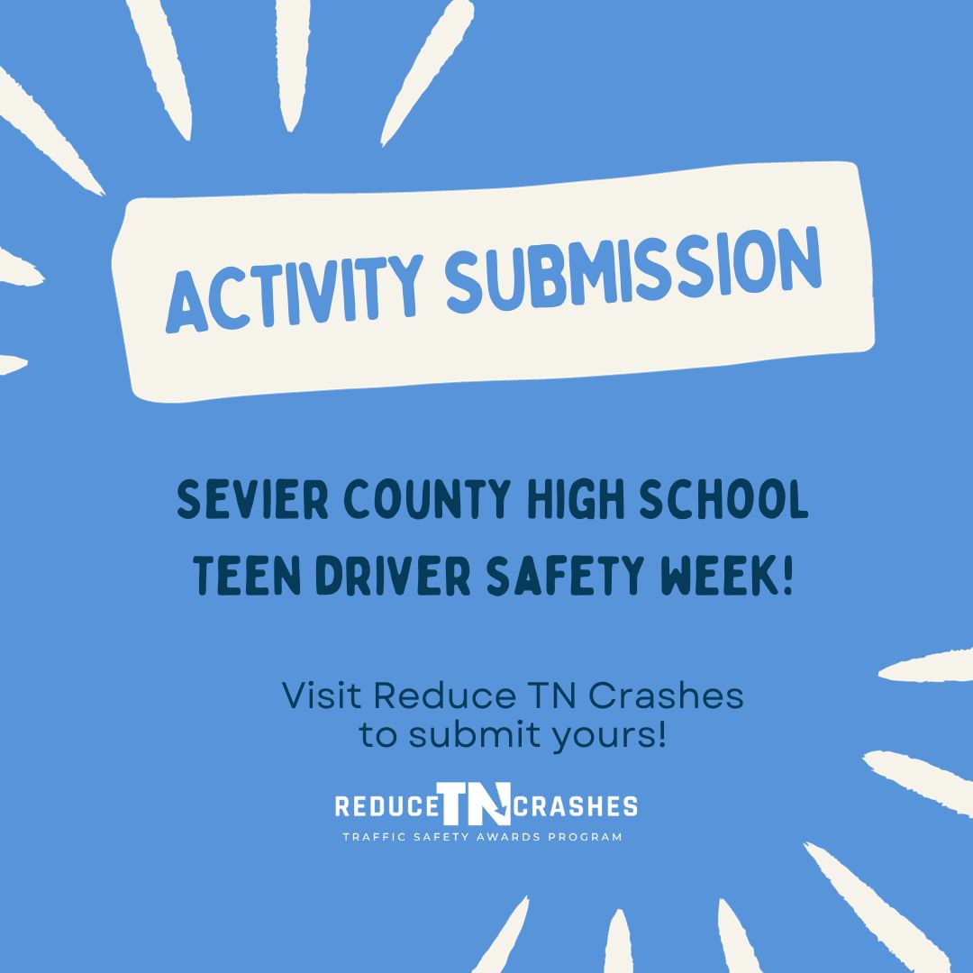 ReduceTNCrashes's tweet photo. #teendriversafetyweek activities are rolling in! Check out Sevier County High School's activities. Submit yours at https://t.co/juUq7d8Gry https://t.co/89Q4m8degC