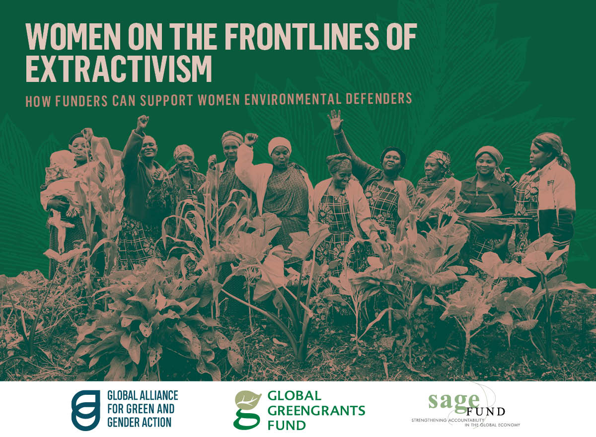 GAGGA_Alliance's tweet photo. 📢New Report!

On #ClimateChangeDay, GAGGA, @GreengrantsFund, and @SAGEFundrights are thrilled to announce the launch of our new report, “Women on the Frontlines of Extractivism: How funders can support women environmental defenders.”

📌Read it here: https://t.co/g96ZjVX7YK https://t.co/hcUS3mRoPq