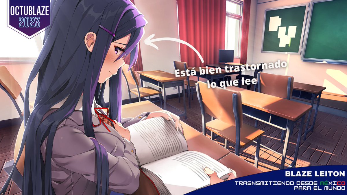 BlazeLeiton's tweet photo. #OCTUBLAZE - Día 24
Y recuerden gente, no se dejen chantajear con cupcakes
10 pm MEX/4 am UTC
#DDLC #DokiDokiLiteratureClub #VisualNovel #VTuber #VTuberES
https://t.co/Kgt4qGTXQj https://t.co/sBjvHWIu5m