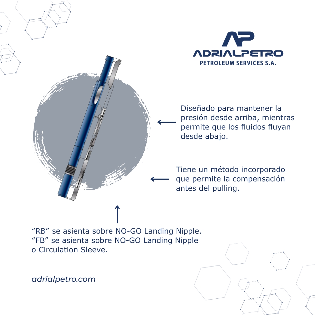 adrialpetro's tweet photo. ¡Productos Adrialpetro!
CHECK VALVE
✅ Standing valves “RB” &amp; “FB”
✅ Trabaja en conjunto con el NO-GO Landing Nipple para formar una válvula.
📞¡Contáctanos para más información!

#adrialpetro #petroleum #productos #checkvalve #industriapetrolera #petroleo #serviciospetroleros https://t.co/Y5eR7XWNK0