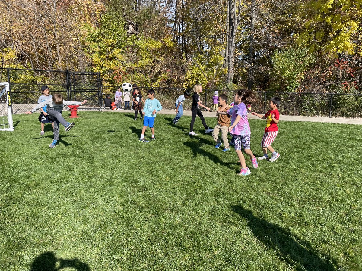 Our green space is finally open at Deerfield!! Our kids are loving the opportunity to run around and play games on the soft grass. Thanks <a href="/NCSD/">Novi Community School District</a> grounds crew!! #DFCAREs