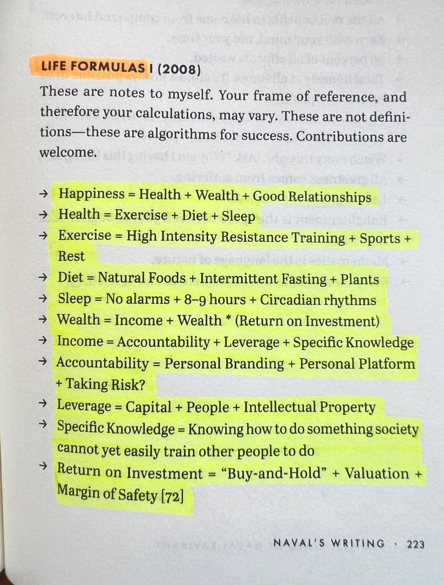 QCompounding's tweet photo. Life formulas by Naval: https://t.co/QDsP8GO8oE