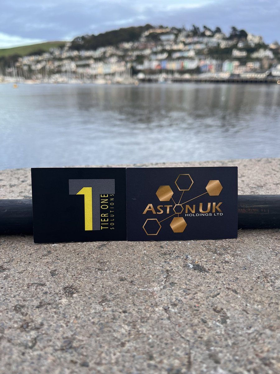 Tier1Solutions's tweet photo. Tier One Solutions and Aston UK Holdings out and about with a perfect view! 

The new business cards by the amazing @acprintltd 

#tier1 #teamtier1 #astonuk #business #views https://t.co/tdYth068wY