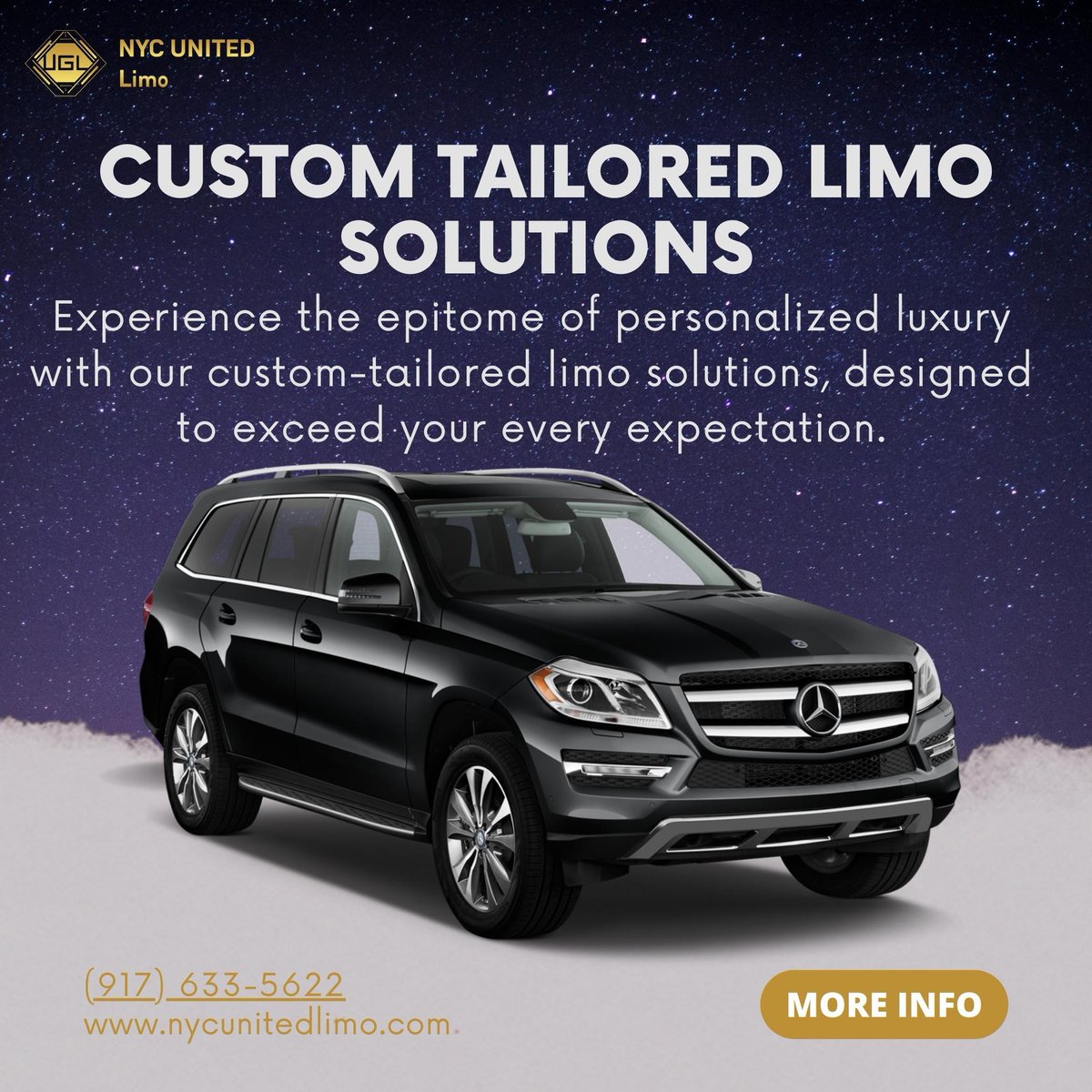 NYC_UnitedLimo's tweet image. Elevate your transportation with NYC United Limo's #CustomTailoredLimoSolutions! From special occasions to corporate events, we've got your ride covered. Book with us today and experience luxury on wheels!

#NYCUnitedLimo #LimoServices #LuxuryTravel #VIPTransport #RideInStyle