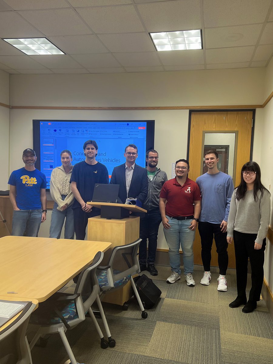 A special thanks to Steve Irlbacher, <a href="/PittLaw/">Pitt Law</a> alum, who joined our Privacy Law Seminar. We explored the challenges surrounding data privacy in connected and autonomous vehicles. Steve’s insights and expertise gave our students a practical perspective of modern tech in industry.