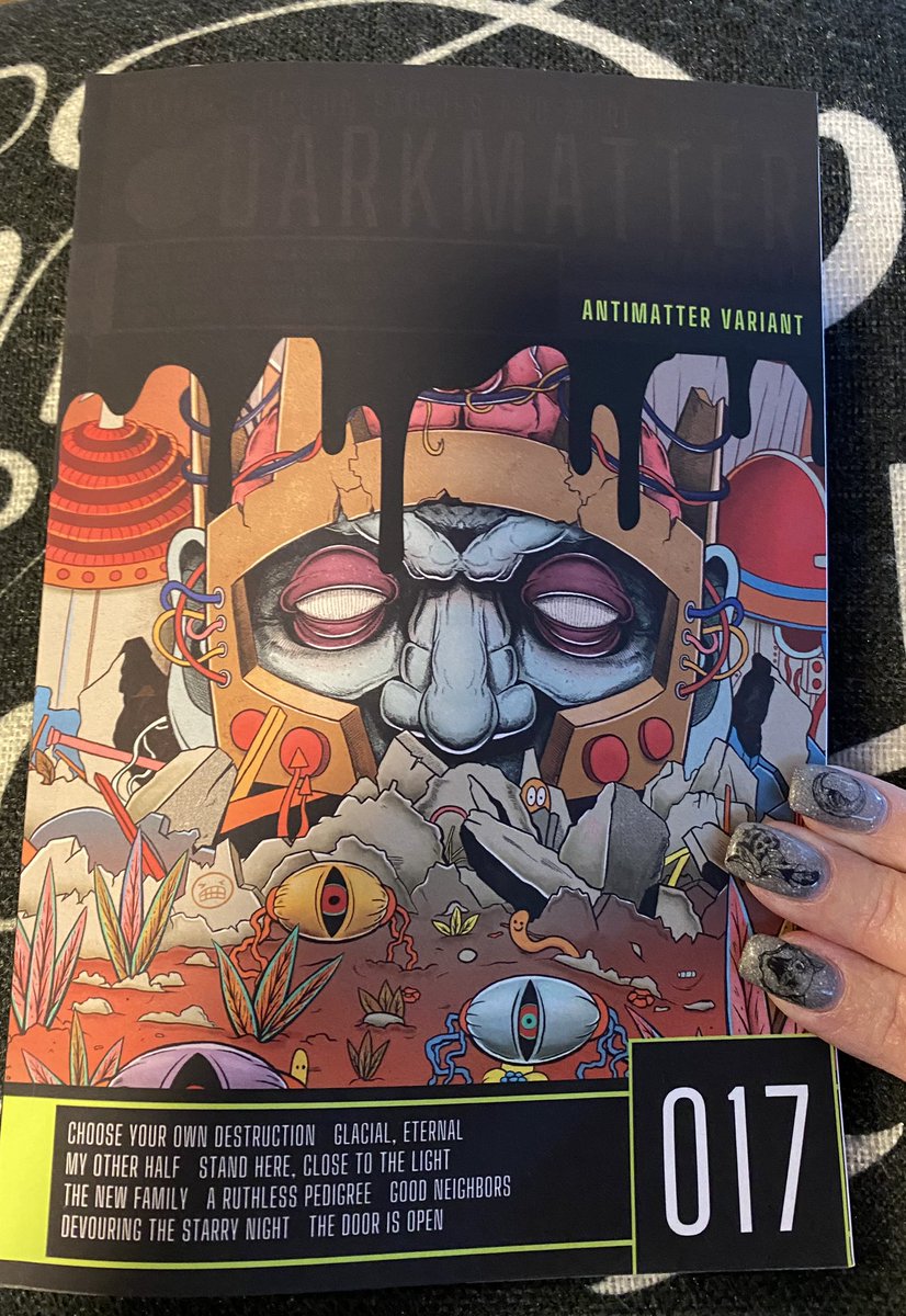 While I’m sad this killer mag is coming to an end soon, I can’t wait to see what the future holds with the new publications @dark_matter_mag #DarkMatterMag #sciencefiction
