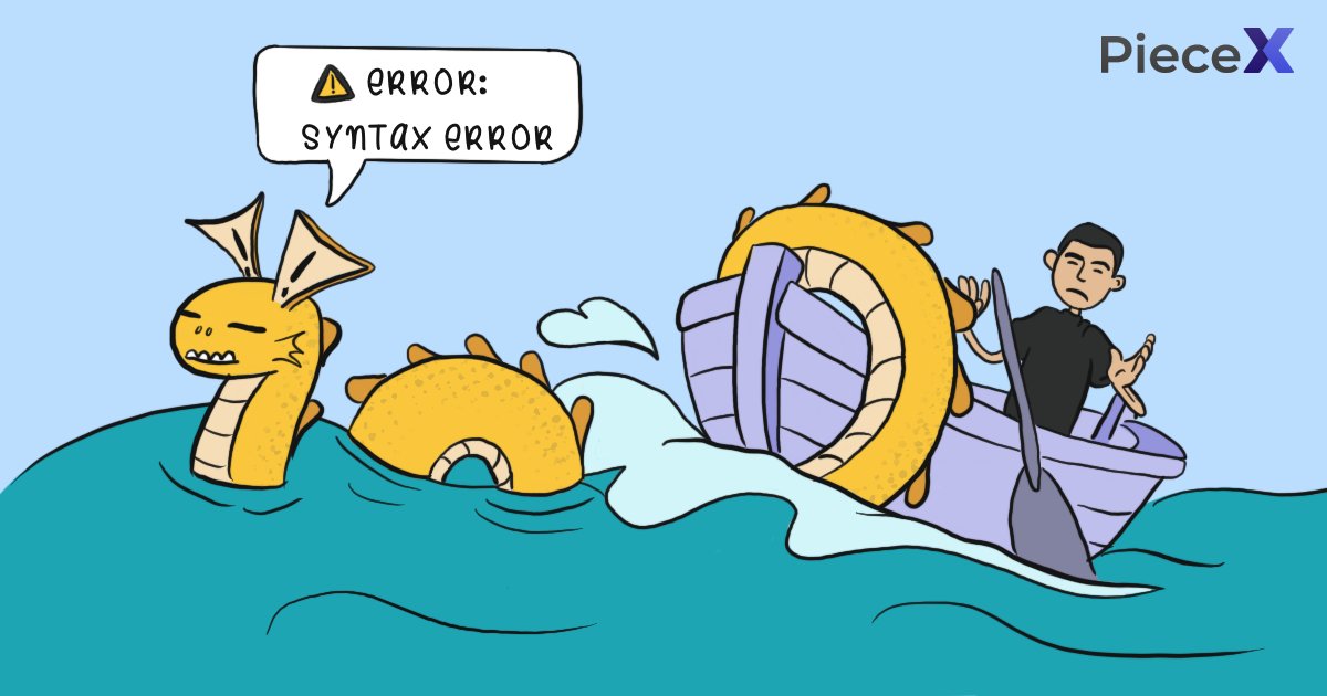 piecex_com's tweet image. Beware the treacherous Code Sea! 🌊⚓️ 

Set sail with PieceX and let us be your guide through the syntax-filled waters. #CodeInspection #SourceCodeSolutions