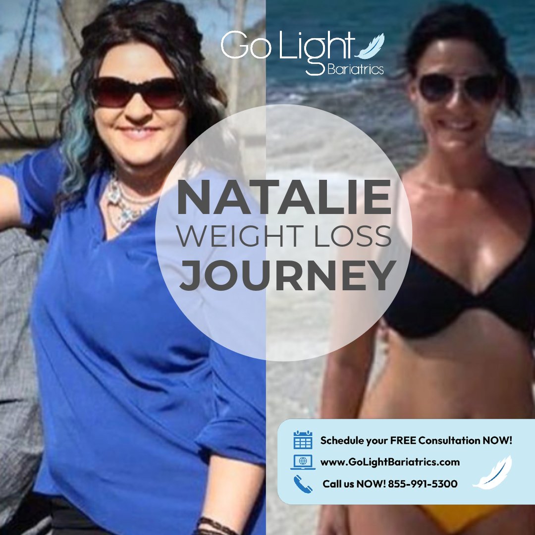 GLBariatrics's tweet photo. Almost unrecognizable!

Thanks to commitment and a lot of hard work, as well as the help of the Go Light Bariatrics team, Natalie achieved her weight goal of 135 pounds.

Read more of her secret here: https://t.co/nt4VUob7Tx
#WeightLossJourney #GoLightBariatrics #BariatricSurgery https://t.co/26ka7irJSe