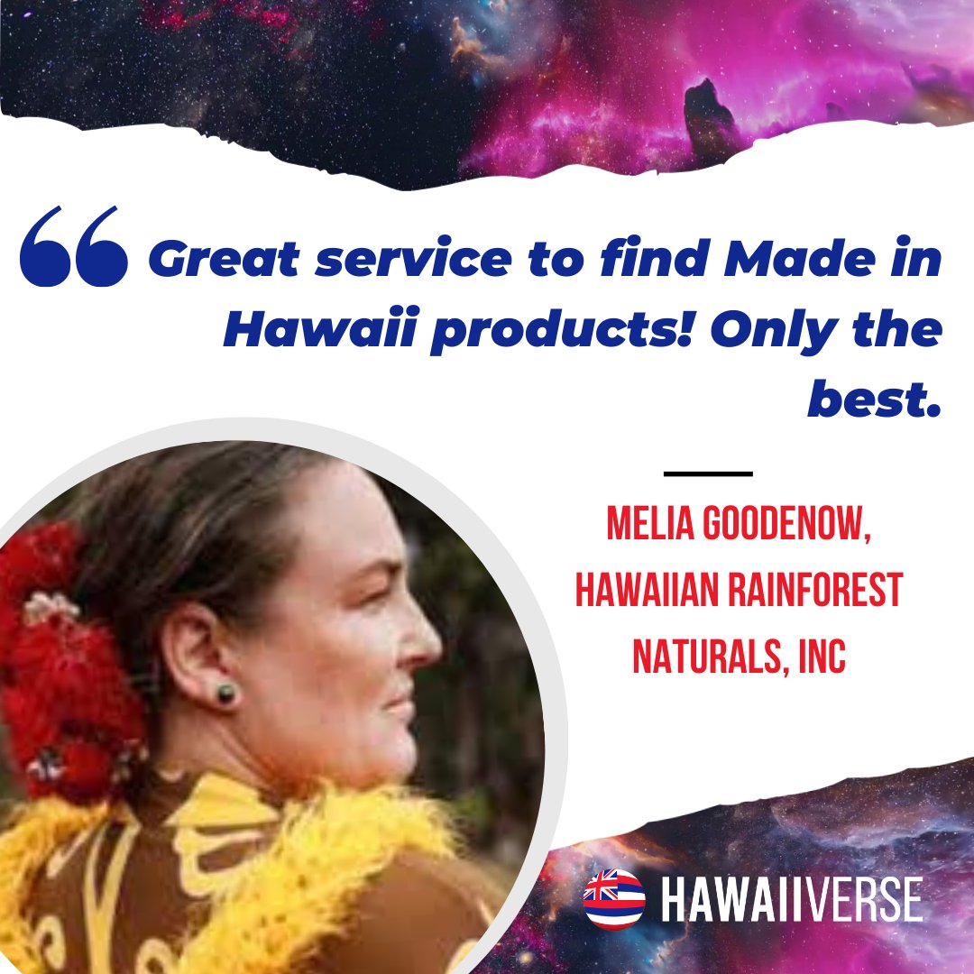 'Great service to find Made in Hawaii products! Only the best ⭐️.' - Melia Goodenow, Hawaiian Rainforest Naturals, Inc.

❤️ Mahalo Melia❤️

#hawaiiverse #mahalonuiloa #supportlocalhi #supportlocalhawaii #productreview #review