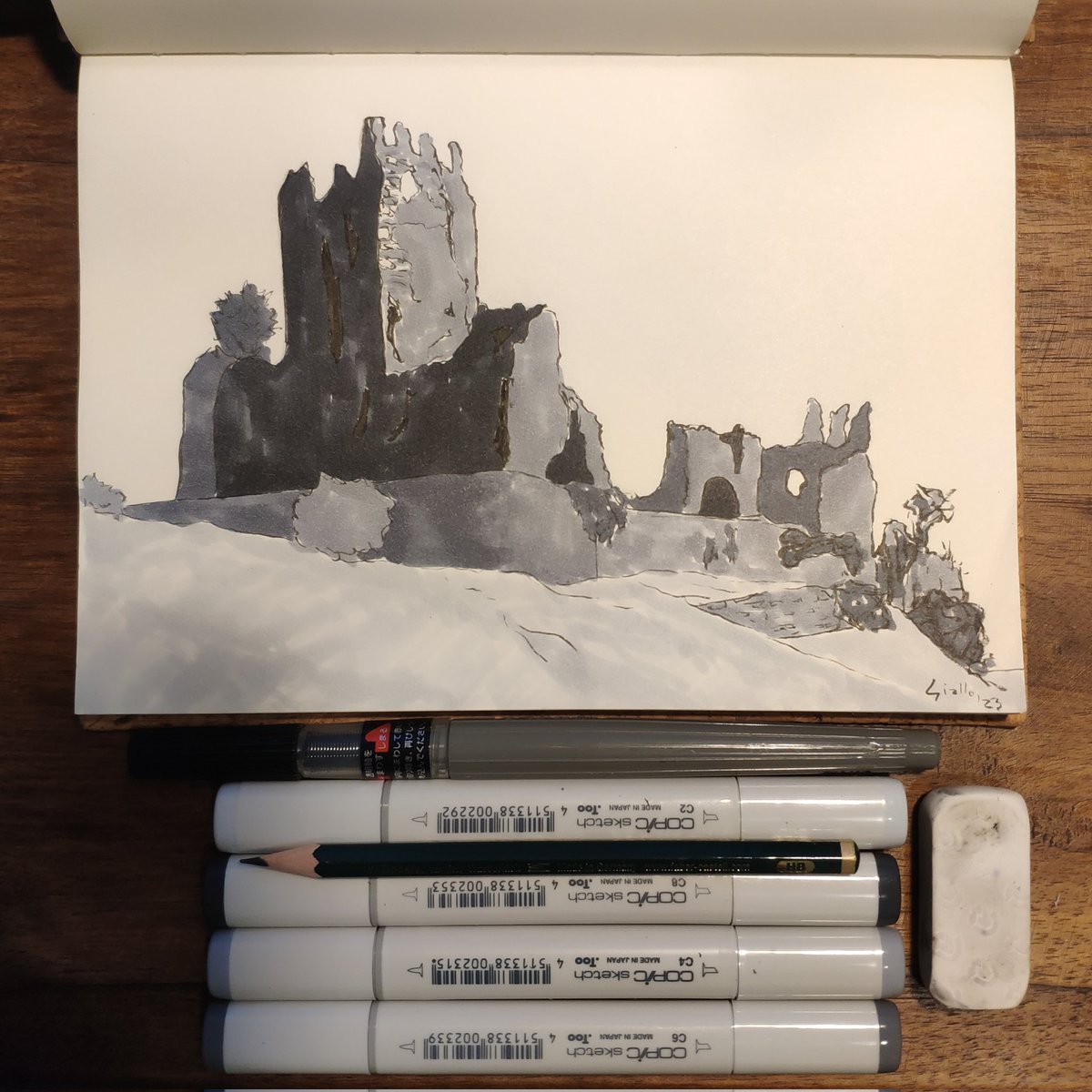 Castle #inktober #inktober2023 #inktober2023castle #inktober2023day14
