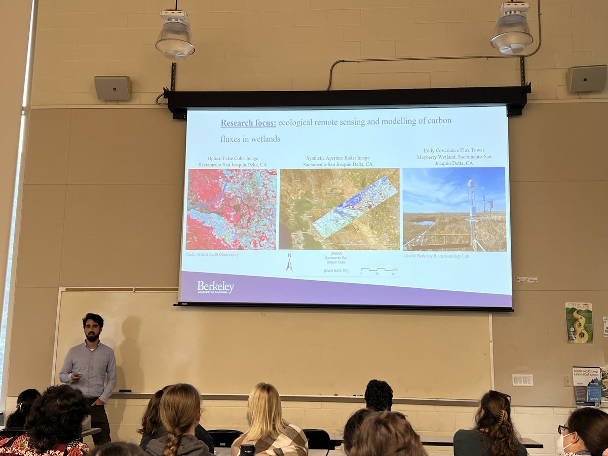 erthromero's tweet photo. A great day presenting at @CSUMB environmental seminar with @dronova_iryna yesterday. Thanks for  showing me the presentation ropes. Always fun to share our thoughts and research on remote sensing applications in ecology! https://t.co/SnCPdWOpEO