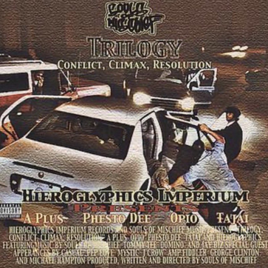 Grown Up Rap (@grownuprap) on Twitter photo Rap History: Souls of Mischief (<a href="/SOMHIERO/">SOULS OF MISCHIEF</a>) - ‘Trilogy: Conflict, Climax, Resolution’, released October 24, 2000. Rap History: Souls of Mischief (<a href="/SOMHIERO/">SOULS OF MISCHIEF</a>) - ‘Trilogy: Conflict, Climax, Resolution’, released October 24, 2000.