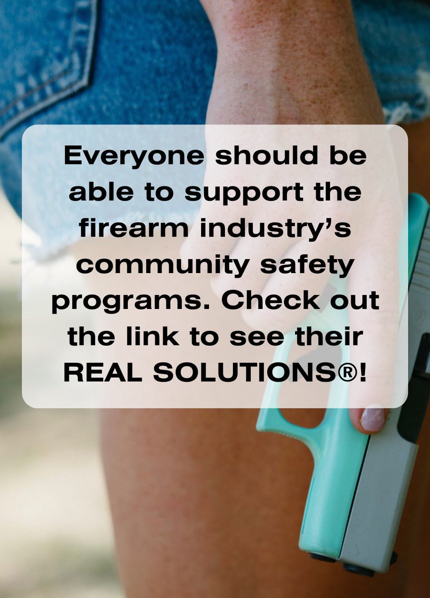 Read more about the firearm industry’s REAL SOLUTIONS® programs ➡️ bit.ly/46k4B69