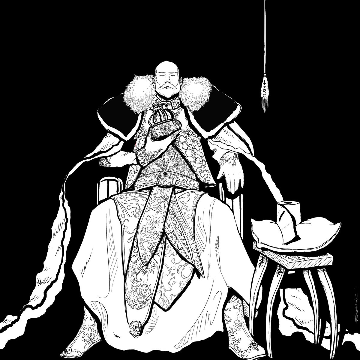 TheSailorNFT's tweet photo. Day 24: "Shallow
*superficial

No crown on earth is incorruptible

Matthew 6:19

#inktober, #inktober2023, #printoclock ... https://t.co/g2yYvRaODY