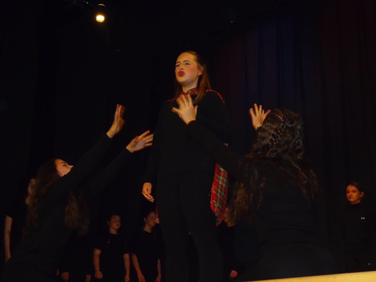 AGS_English's tweet photo. An incredible whole year group production of ‘Macbeth’ from the Year 10s in today’s Drama Festival! Amazing teamwork @assumptionlive https://t.co/GFK07Sps28