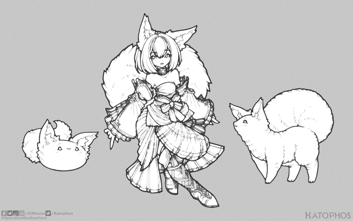 Katophos's tweet photo. The three main types of netherborn: nether sprites, nether beasts, and nether maidens. #Katophos #OperationOwOverlord #waifu #monstergirl #fantasy #anime #manga #conceptart https://t.co/rBOZ0lFnFP