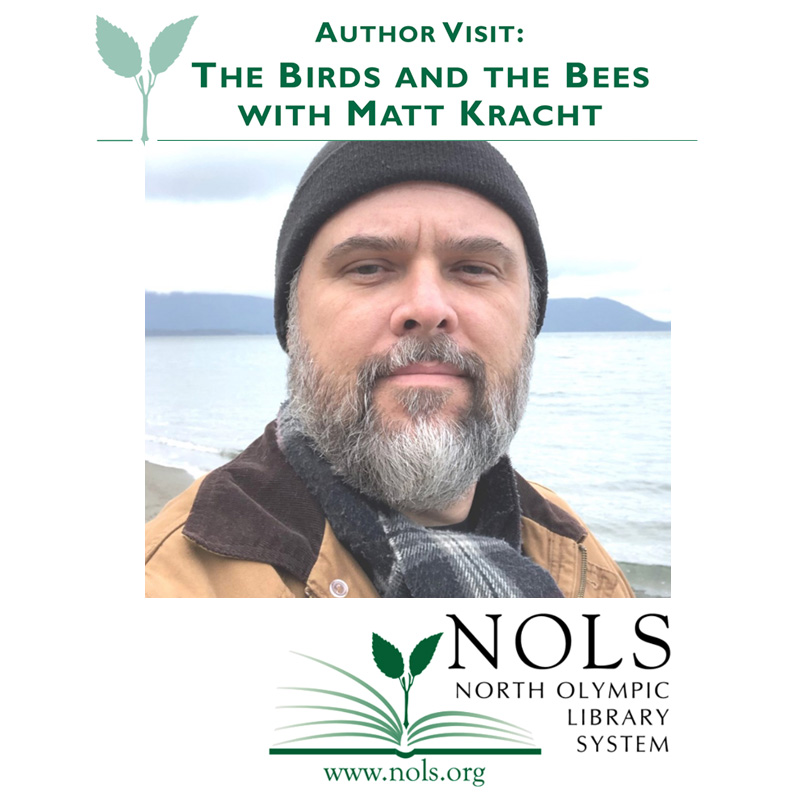 Come see me at the #library in Port Angeles, WA on 11/4 — I'm gonna talk about the #birds and the #bees (No not that. Like actual birds & bees. I wrote some books, remember?) Signing afterward, books available. mattkracht.com/events/portang… #books #dumbbirds #OMFGBEES