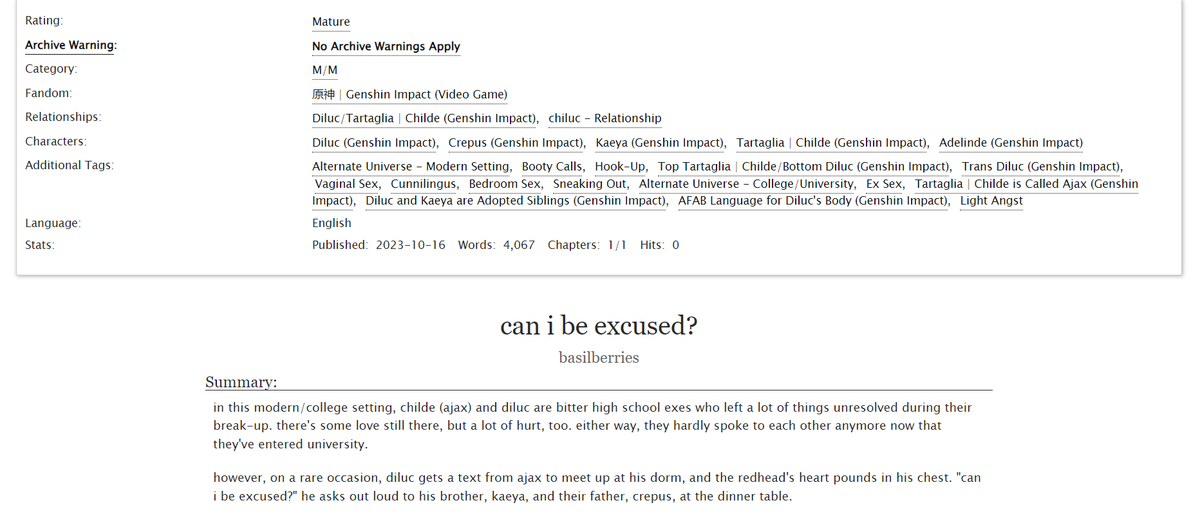 helloitsbasil's tweet photo. day 3 of chiluc week:
booty call!
in the form of this fic
"can i be excused?"
enjoy! it's emotional! :D
#ChiLucWeek2023 #chiluc #nsfw
https://t.co/7fmAysmoMy https://t.co/SLMZG8rdDG