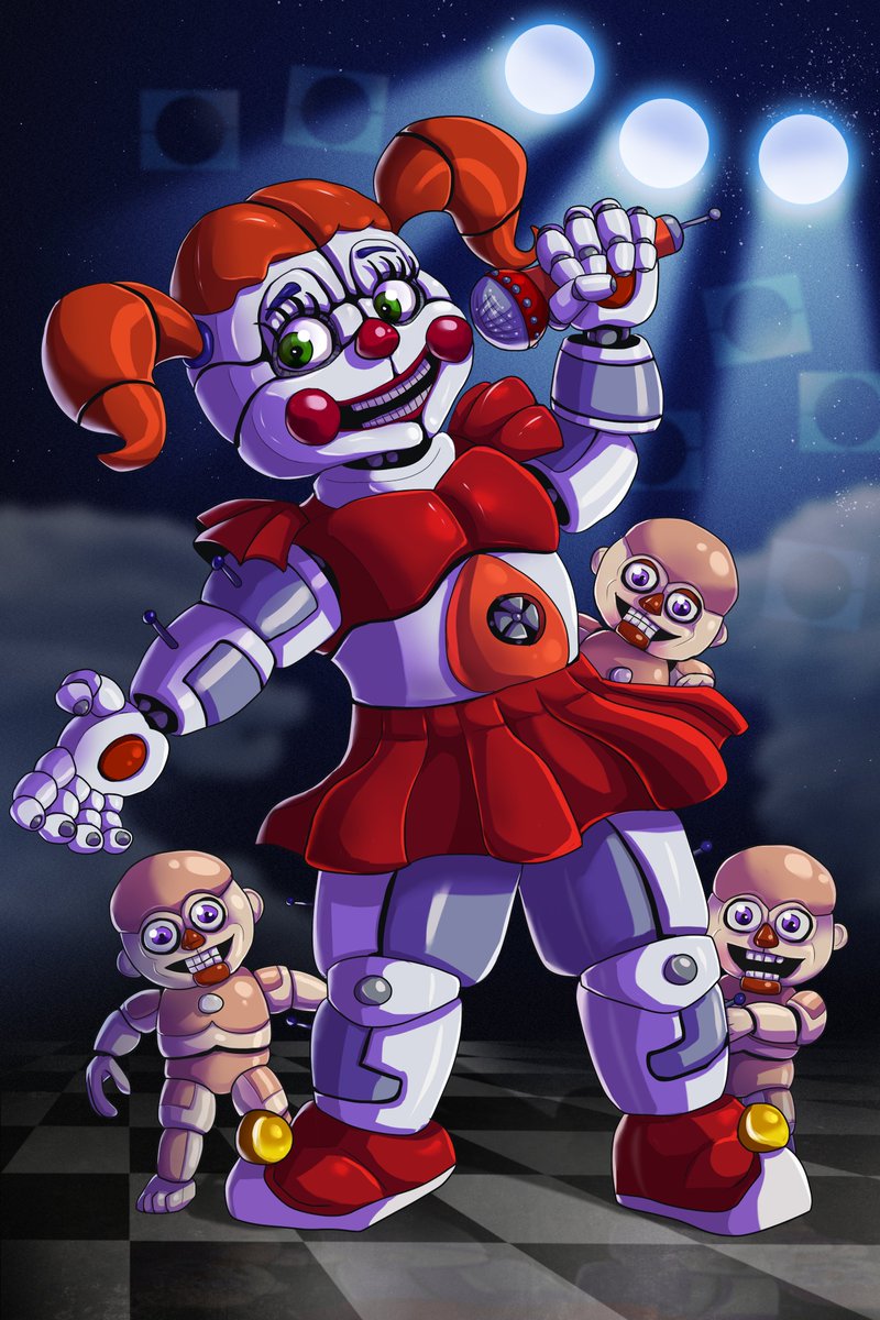FreddyFactsBlog's tweet photo. Earlier today, Clickteam posted their patch notes on Sister Location, but re-uploaded the tweet to replace the image.

According to them, they were sent this artwork three years ago prior to LadyFiszi being dropped for misconduct.

This artwork was notably isolated in high res. https://t.co/0ezJZM7j6a