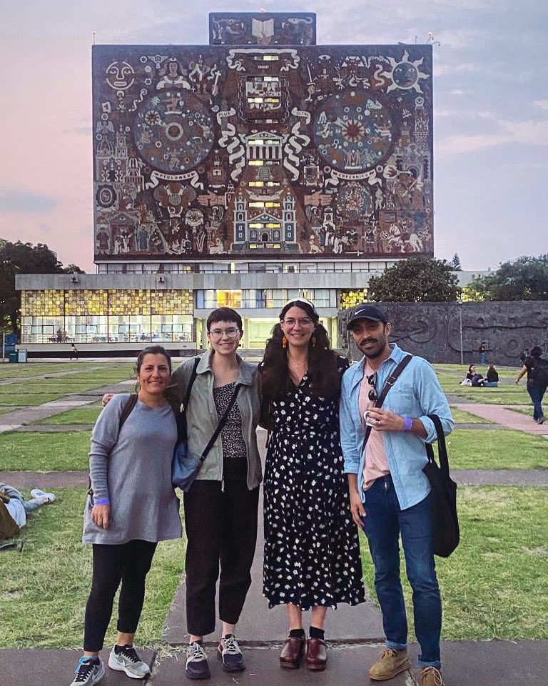 LACCitiesCollective (@laccitiesuiuc) on Twitter photo Members of our collective participate in the 9th International Conference of Critical Geographies in Mexico. 🇲🇽
📸 Co-director <a href="/NikolaiAAA/">Nikolai Alvarado</a> , Andrea Pimentel, Lauren Weber and Marina Moscoso. <a href="/UIUCGeogGIS/">UIUC Geography & GIS</a> Members of our collective participate in the 9th International Conference of Critical Geographies in Mexico. 🇲🇽
📸 Co-director <a href="/NikolaiAAA/">Nikolai Alvarado</a> , Andrea Pimentel, Lauren Weber and Marina Moscoso. <a href="/UIUCGeogGIS/">UIUC Geography & GIS</a>